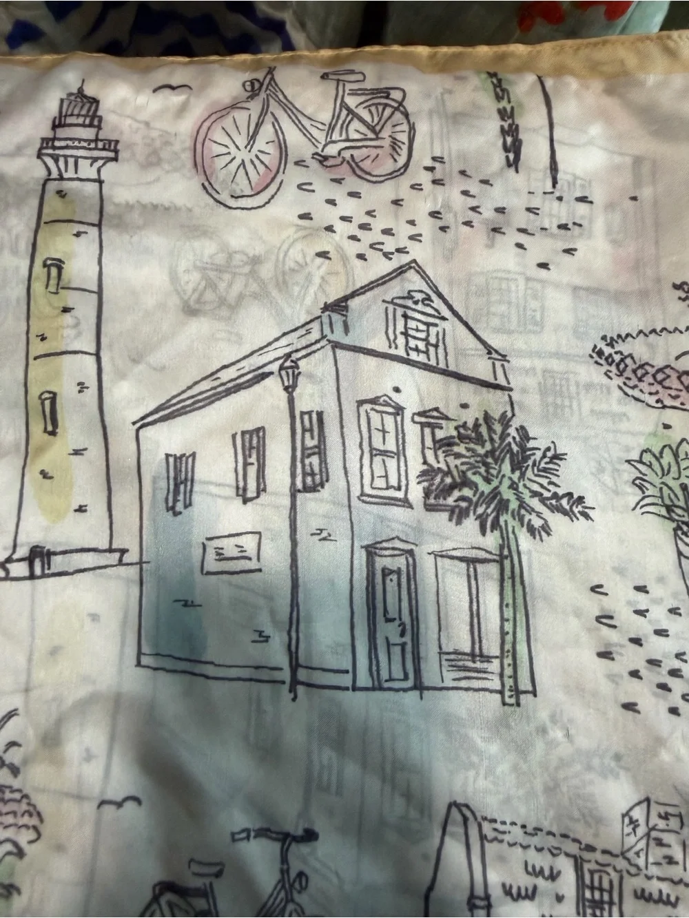 NWOT Sewing Down South x Crown & Ivy™ Charleston Printed Square Scarf